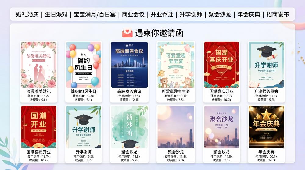 免费电子请柬平台实测！新手也能零成本做出高级邀请函